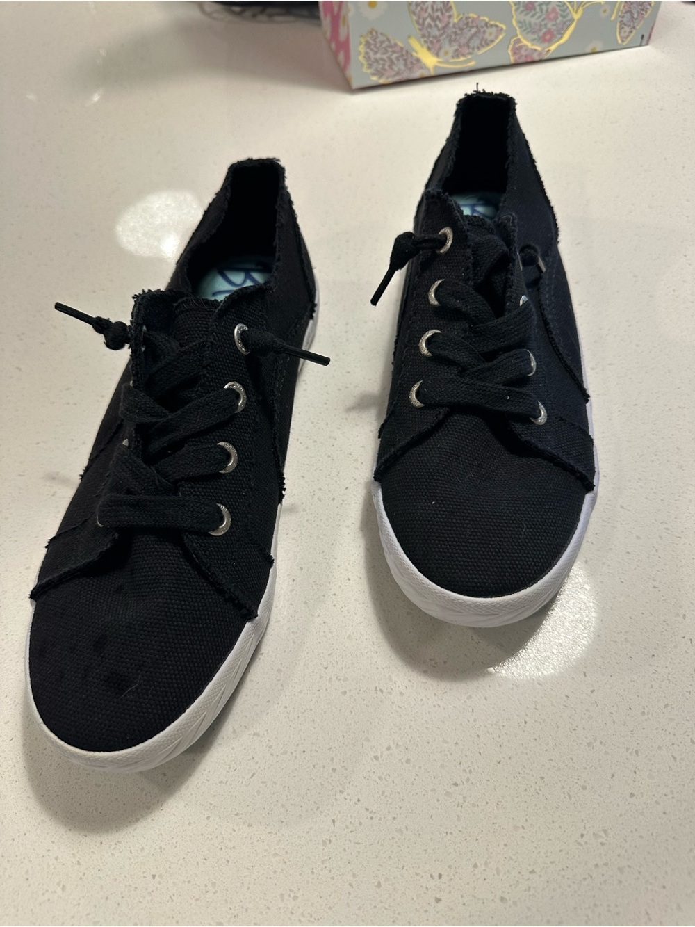 Blu D’or black lace up sneakers, 9.5